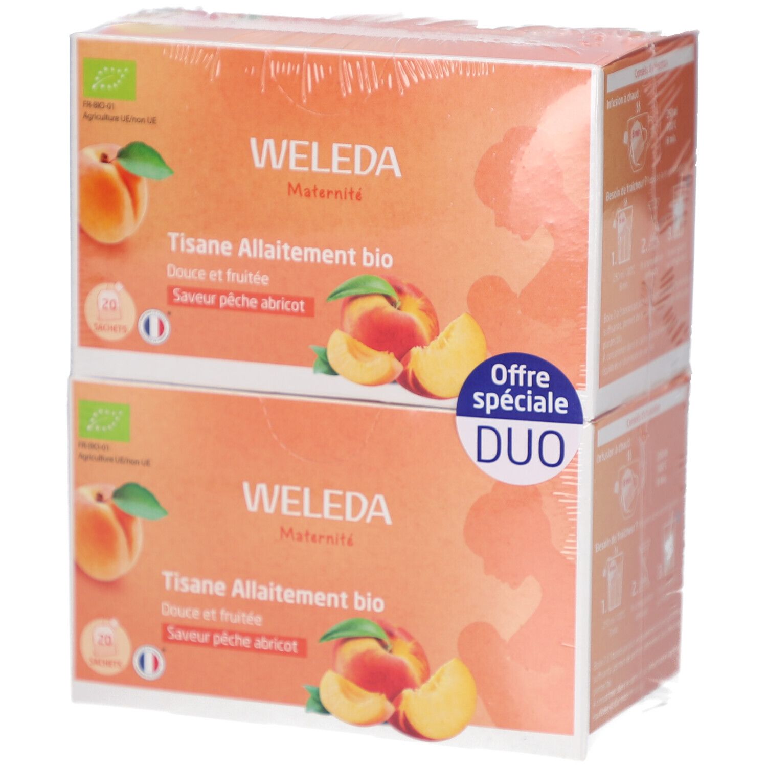WELEDA Tisane Allaitement bio Pêche Abricot 40 pc(s) Thé Instantané