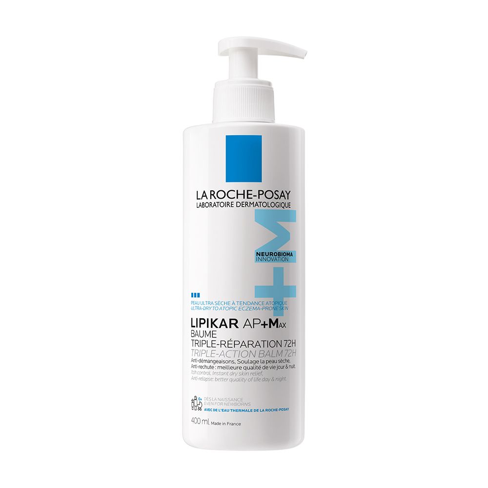 La Roche Posay Lipikar AP+MAX Baume Corps Relipidant Triple Réparation 400ml 400 ml Baume