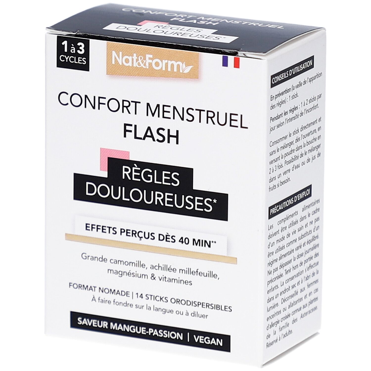 NAT & FORM Confort Menstruel Flash 14 pc(s) Sachet(S)