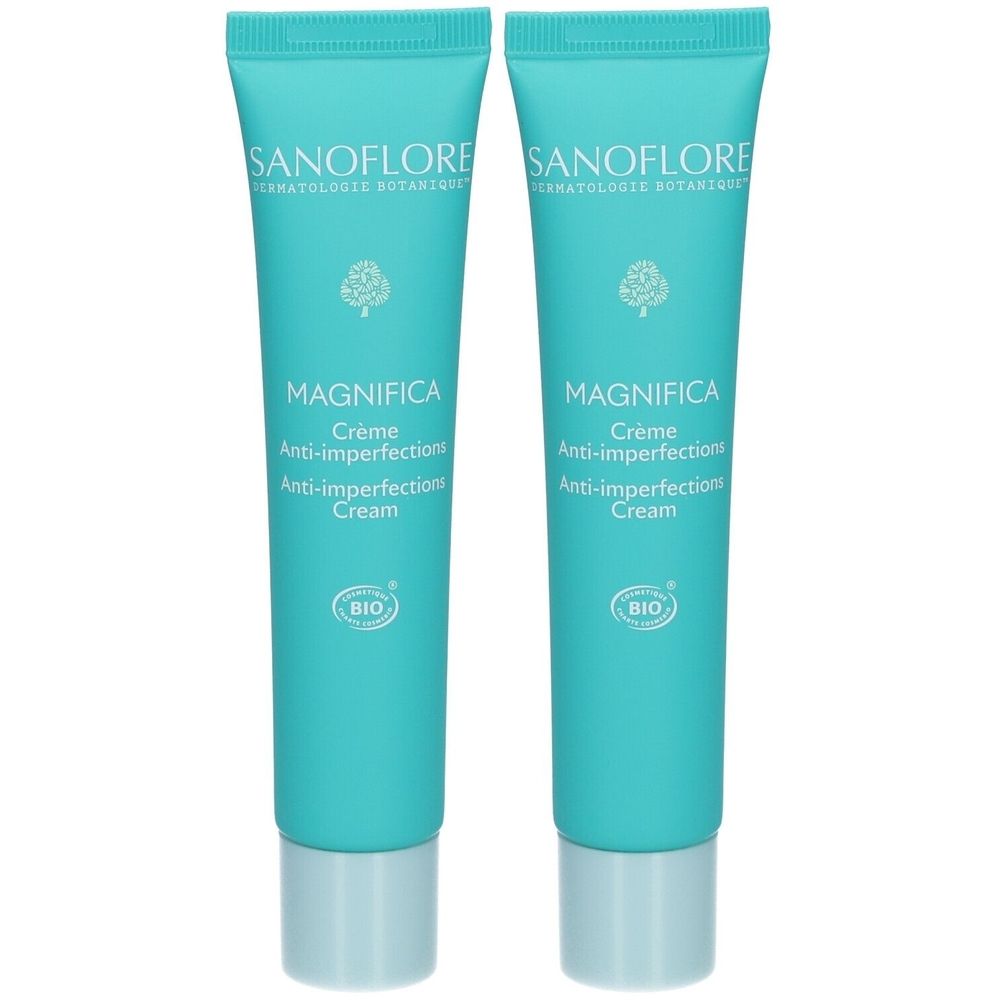 SANOFLORE Crème Magnifica Soin Hydratant Anti-Imperfections 2x40 ml Crème