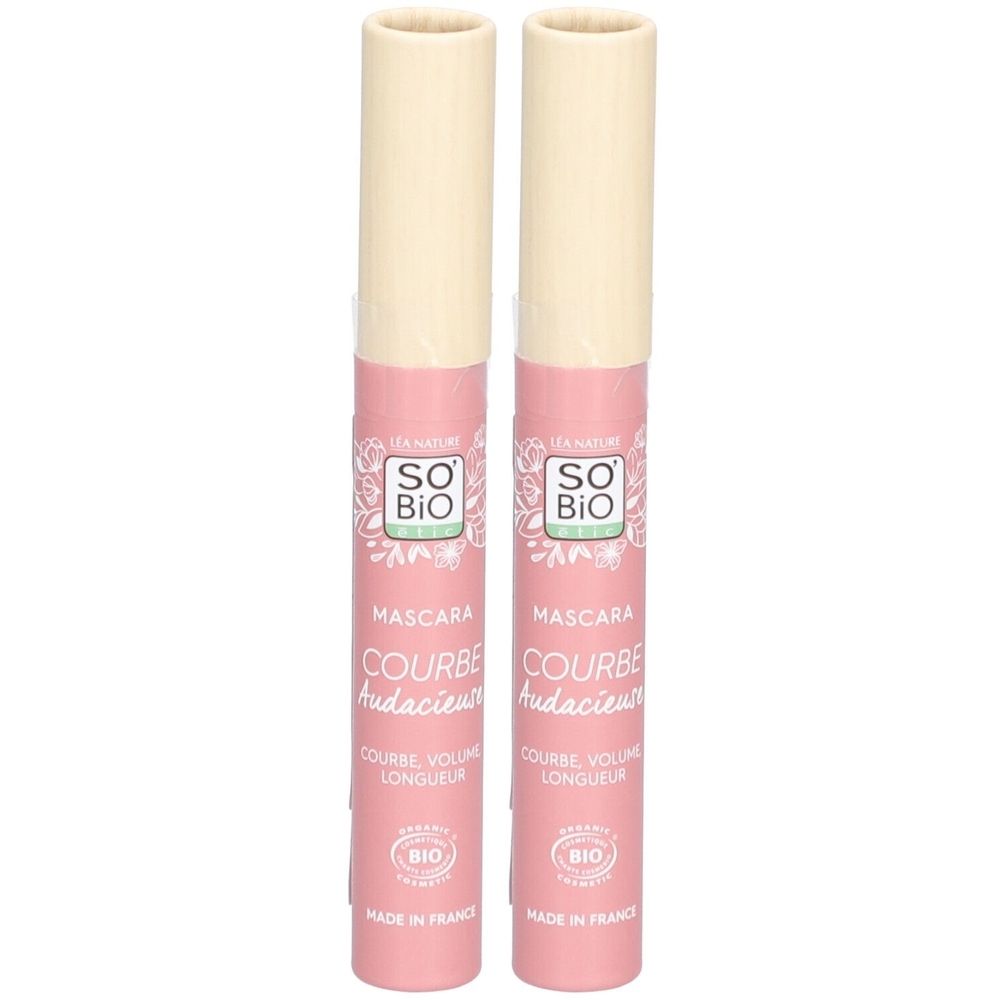 SO BIO ETIC Mascara Courbe Audacieuse 01 Noir Maquillage 2x8 ml