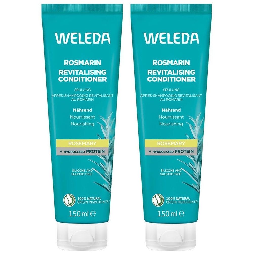 Weleda Après-shampooing revitalisant au romarin 2x150 ml Après-Shampooing(S)