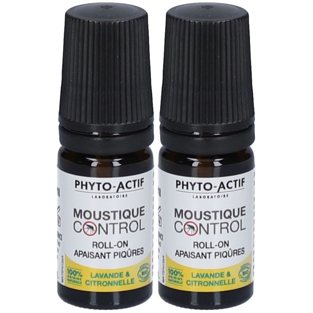 PHYTO-ACTIF Moustique Control Roll-On Apaisant Piqûres 2x5 ml Rouleau