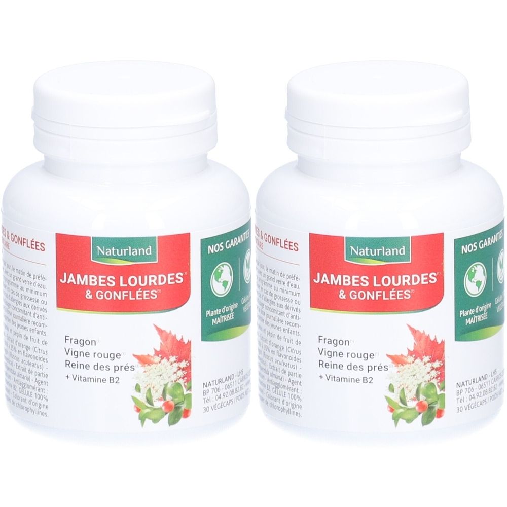 Naturland Végécaps Jambes Lourdes & Gonflées 2x30 pc(s) Capsule(S)