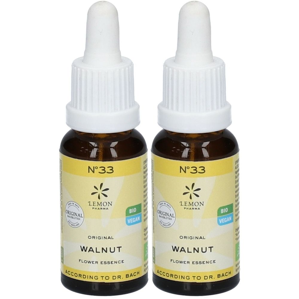 Lemon Pharma Fleurs de Bach N°33 Walnut Goutte(S) 2x20 ml