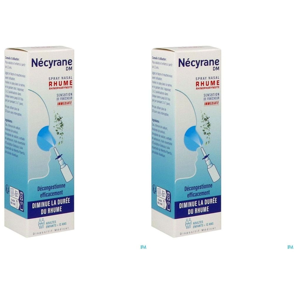 Pierre Fabre Medicament Necyrane Spray Nasal Rhume 2X10 Ml