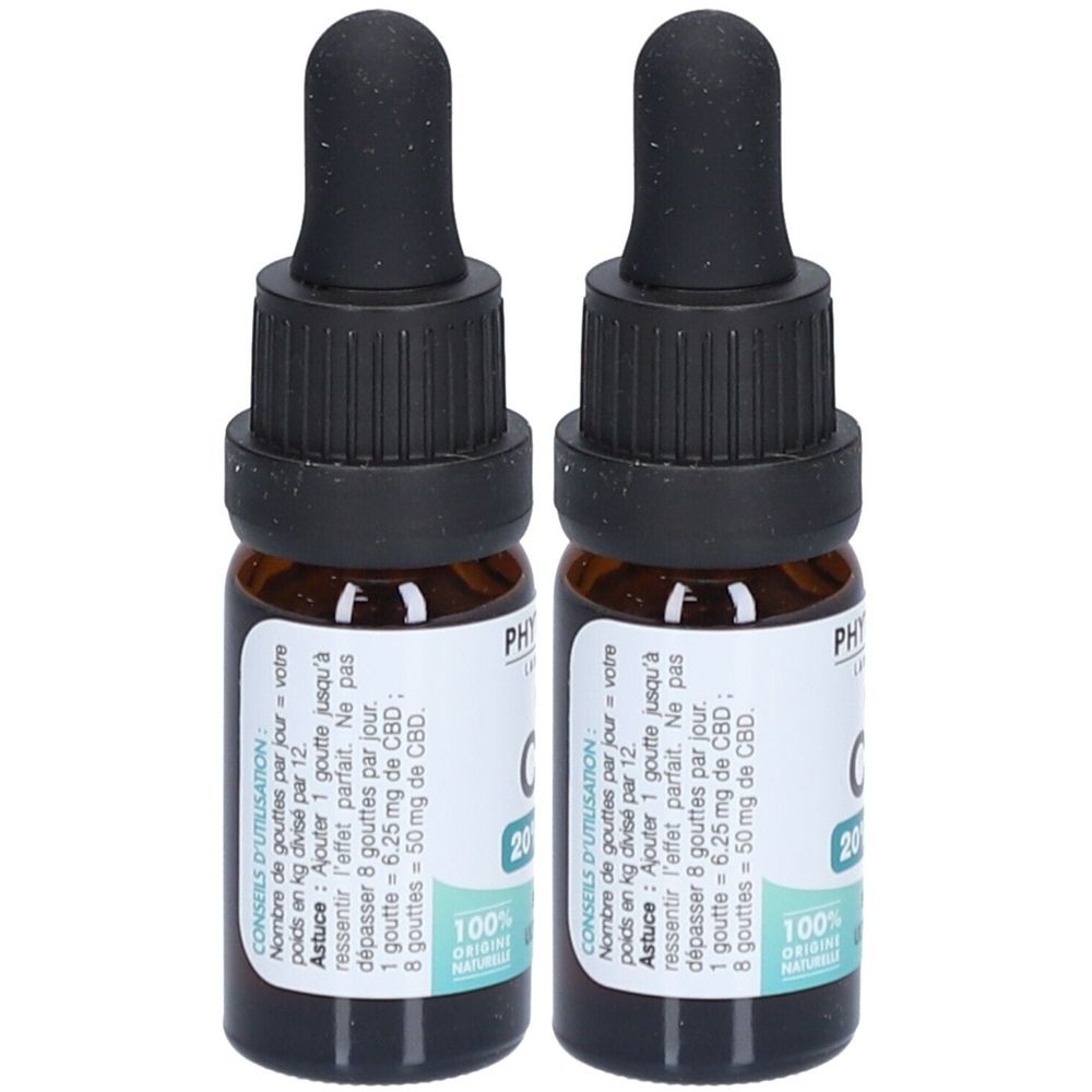 PHYTO-ACTIF Huile CBD 20% 2x10 ml Huile