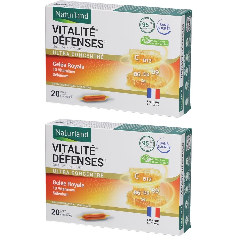 Naturland Vitalité Défenses Ampoules 2x20 pc(s) Ampoule(S)