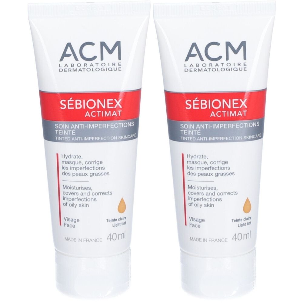 ACM Sébionex Actimat Soin anti-imperfections teinté 2x40 ml Maquillage
