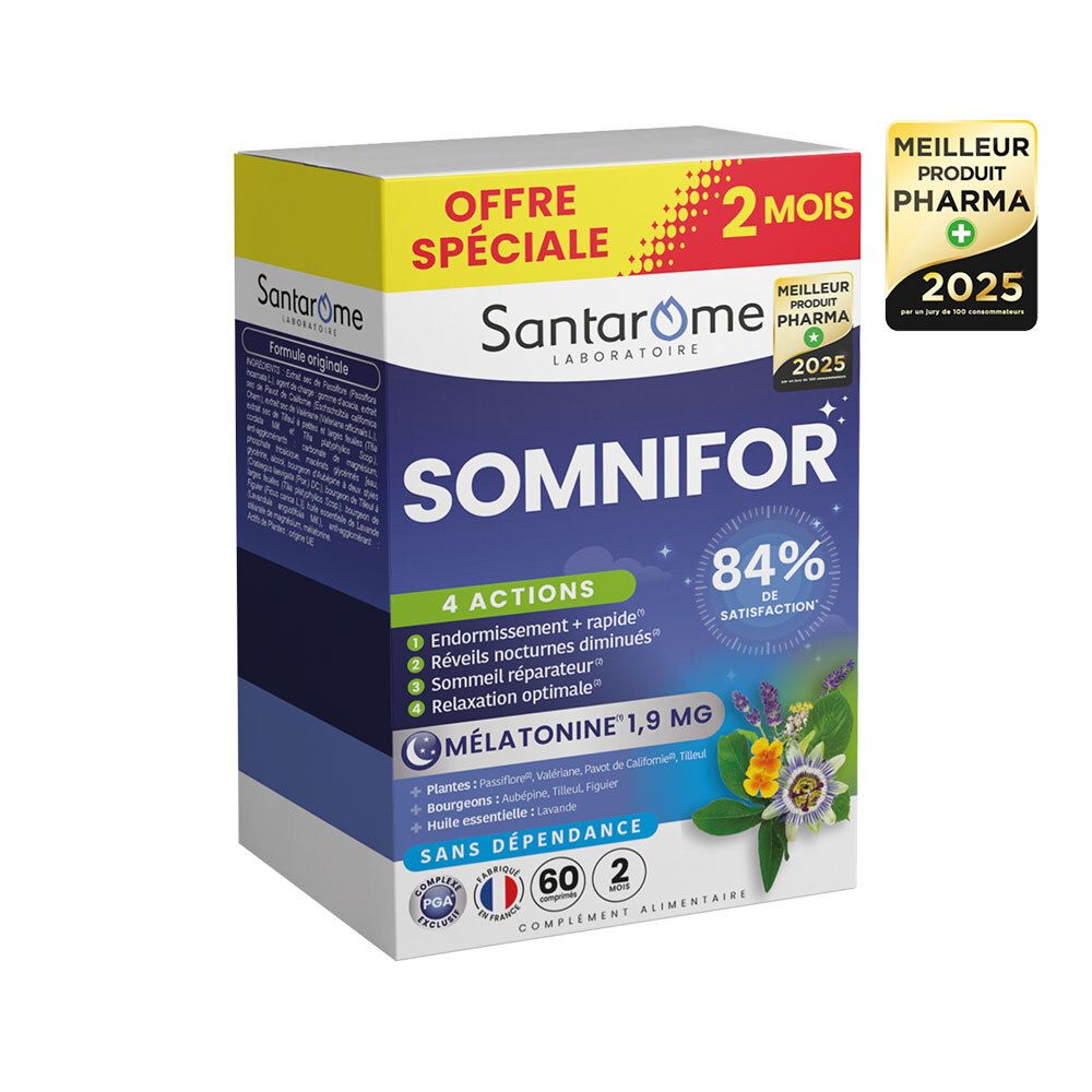 Santarome Somnifor 4 Actions Comprimé(S) 60 Pc(S) Enfants