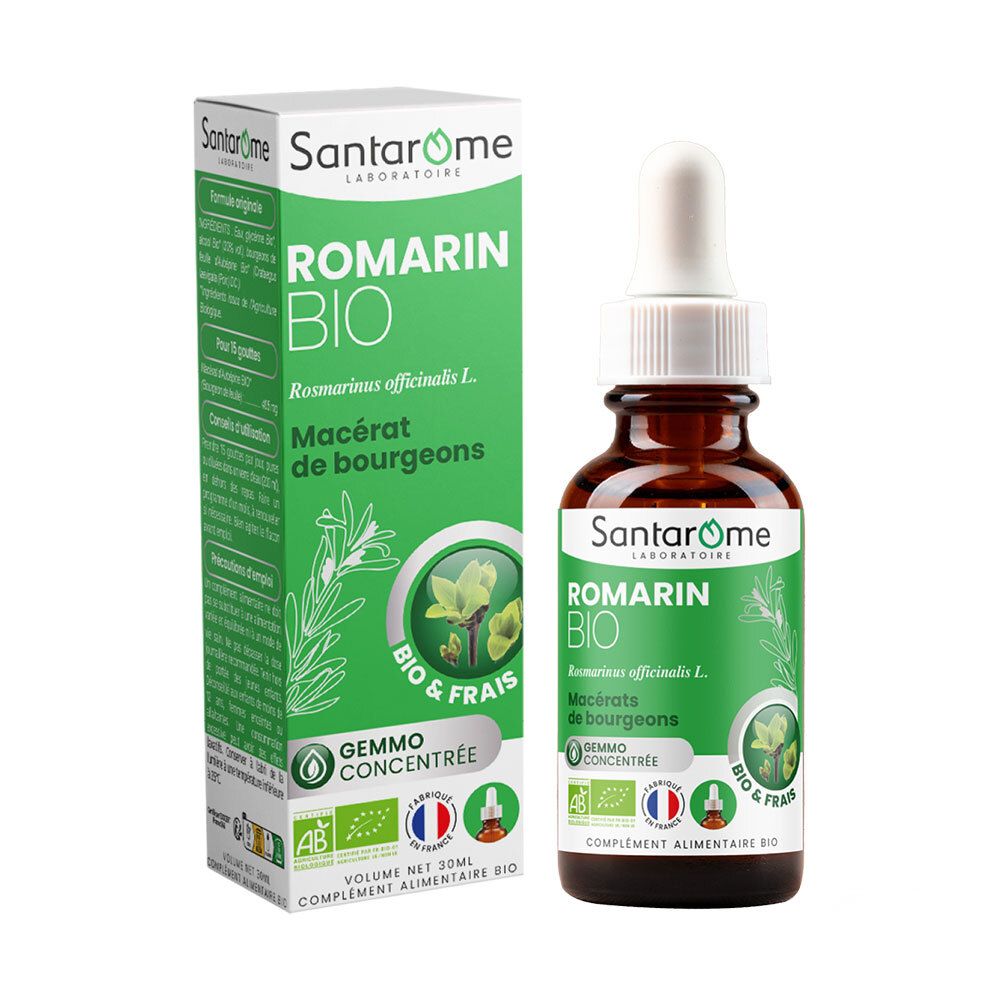 Santarome Romarin Bio Fluide 30 Ml Enfants