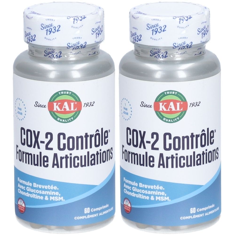 KAL COX-2 Contrôle Formule Articulations 2x60 pc(s) Comprimé(S)
