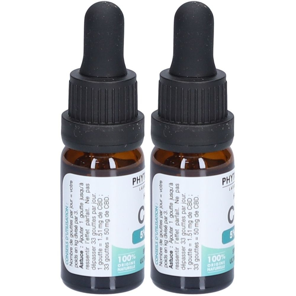 PHYTO-ACTIF Huile CBD 5% 2x10 ml Huile