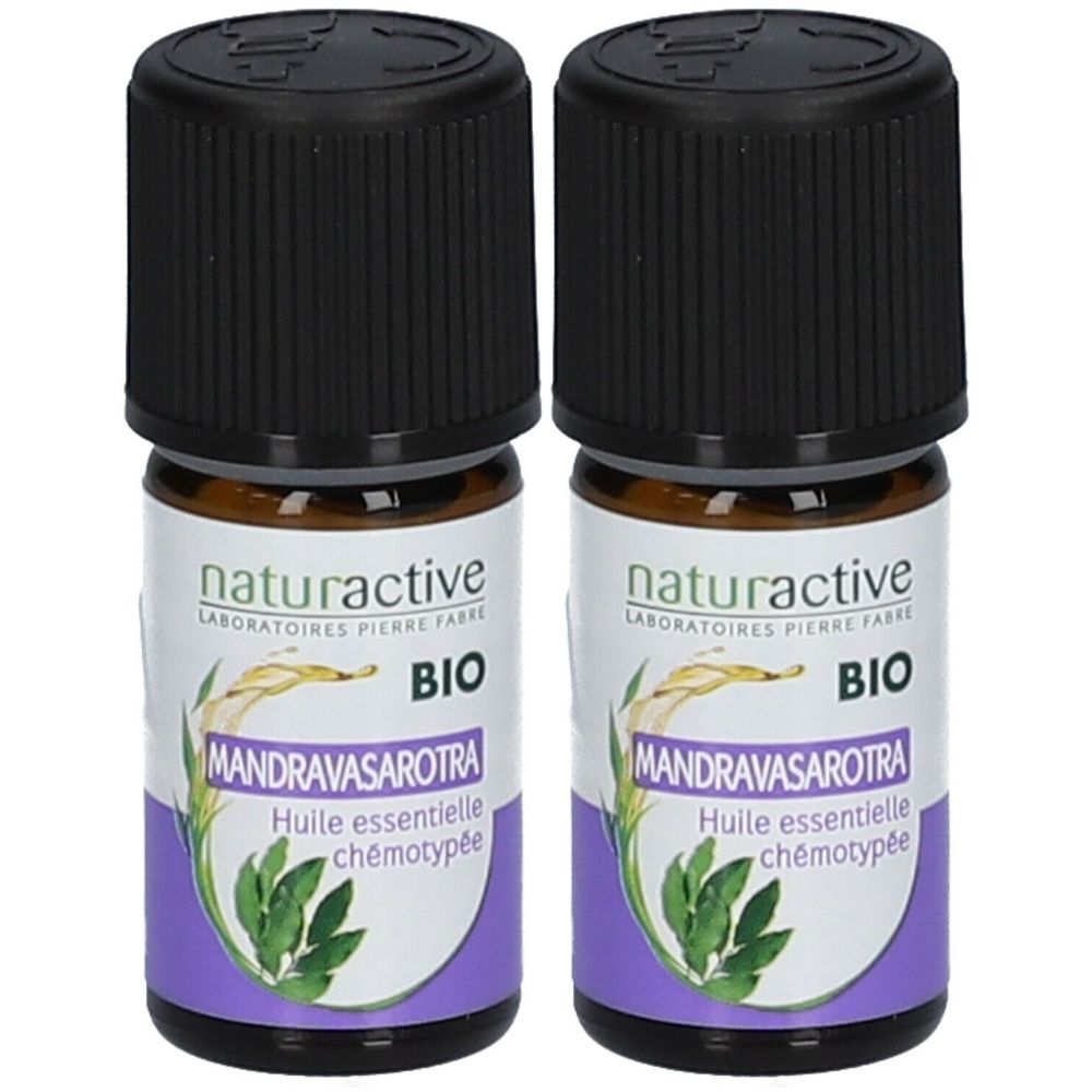 naturactive Mandravasarotra (Saro) Huile essentielle BIO 2x5 ml Huile