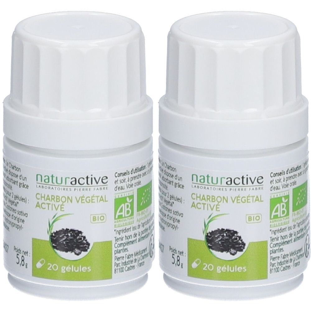 NATURACTIVE Charbon Végétal Activé 2x20 pc(s) Capsule(S)