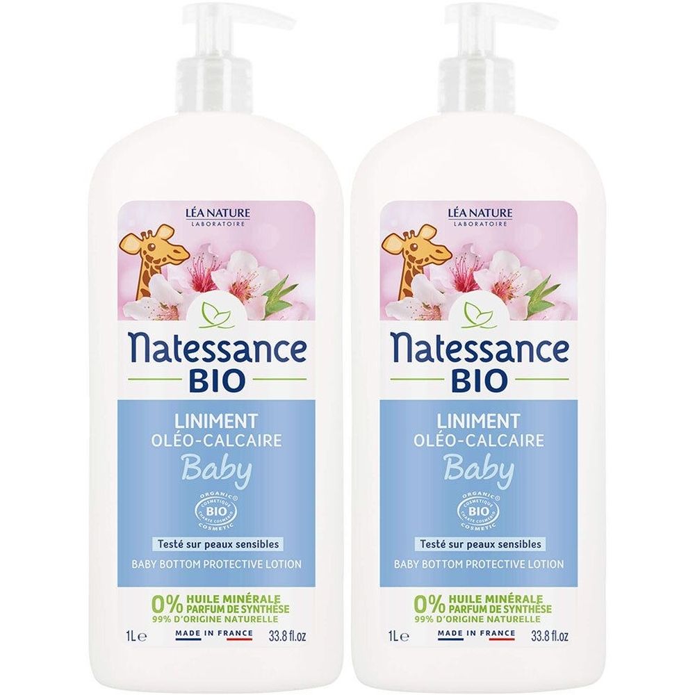 Natessance Liniment Oléo-Calcaire Bébé 2x1000 ml Baume