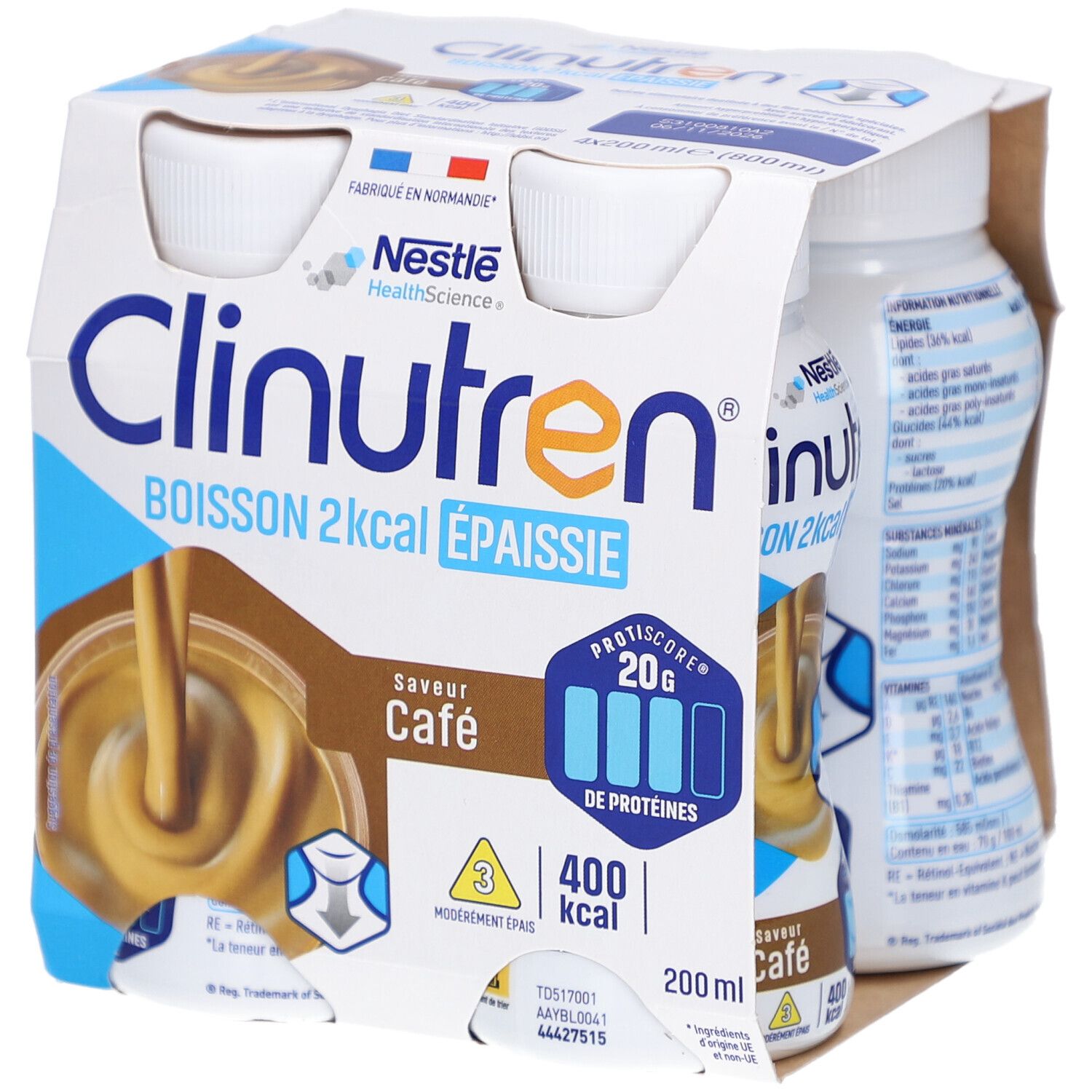 Nestlé Clinutren Boisson 2 Kcal Saveur Café 800 ml Boisson