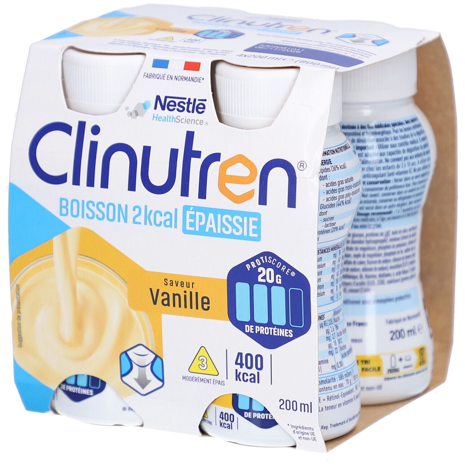 Nestlé Clinutren Boisson 2 Kcal Saveur Vanille 800 ml Boisson