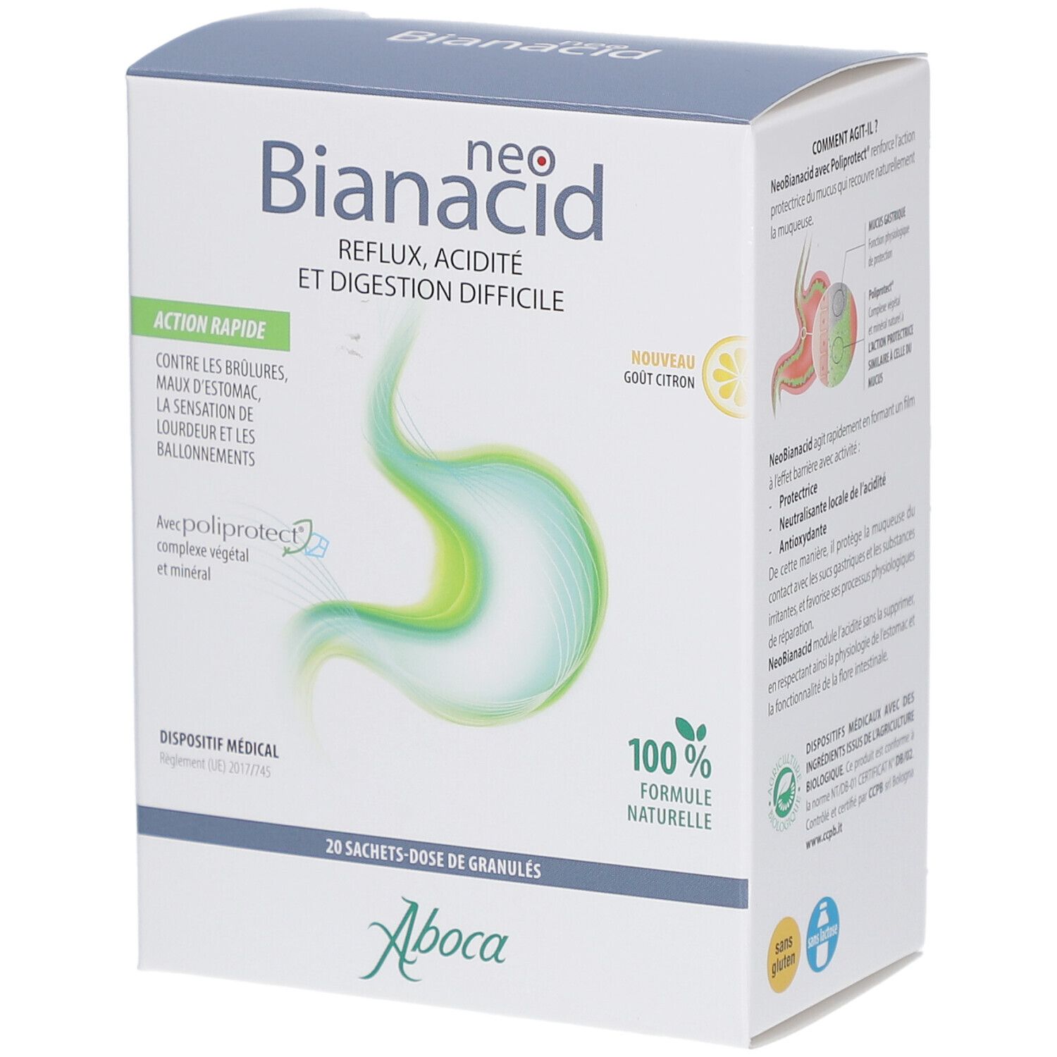 Aboca NeoBianacid 20 pc(s) Granulés