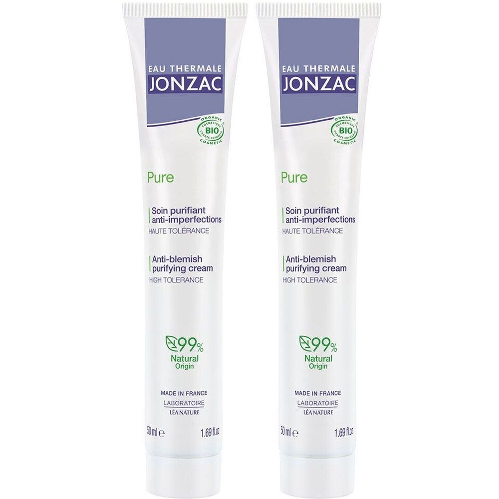 Jonzac Pure Soin Purifiant Anti-Imperfections Visage 2x50 ml Émulsion