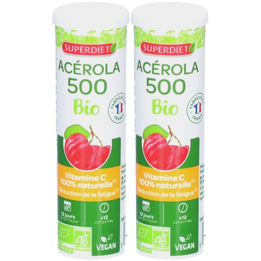 Super Diet Acérola 500 bio 2x12 pc(s) Comprimé(S)