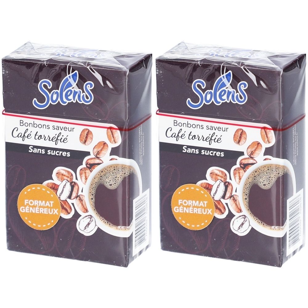 SOLENS Bonbons Saveur Café Torréfié 2x66 g Pastille(S)