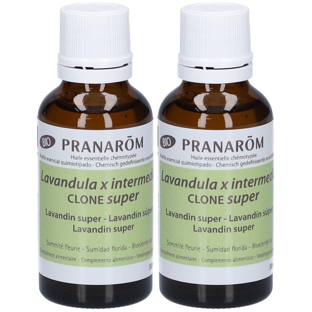 PRANAROM Huile Essentielle de Lavandin super - Bio 2x30 ml Huile