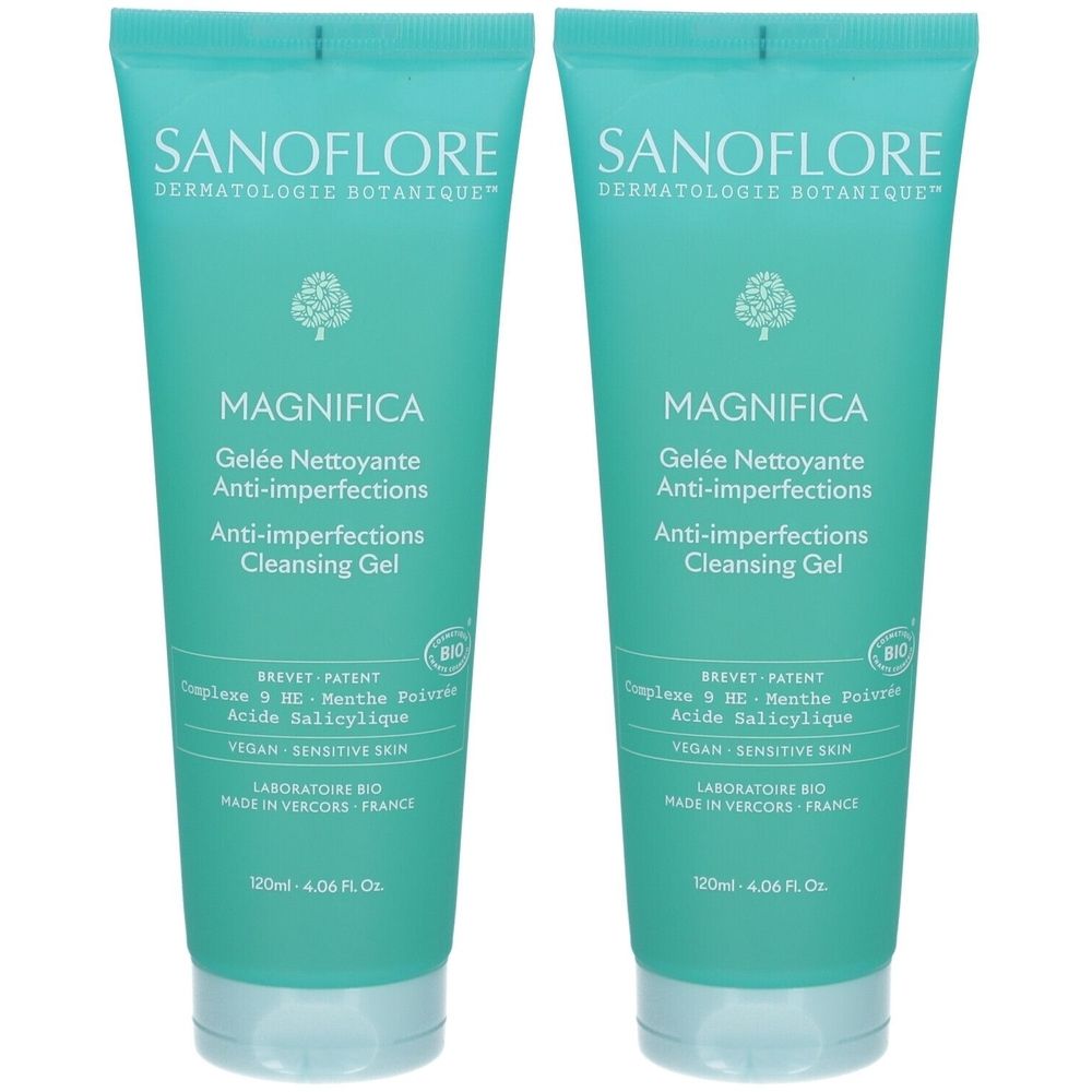 SANOFLORE Magnifica Gelée Nettoyante Anti-Imperfections 2x120 ml Gel(S)