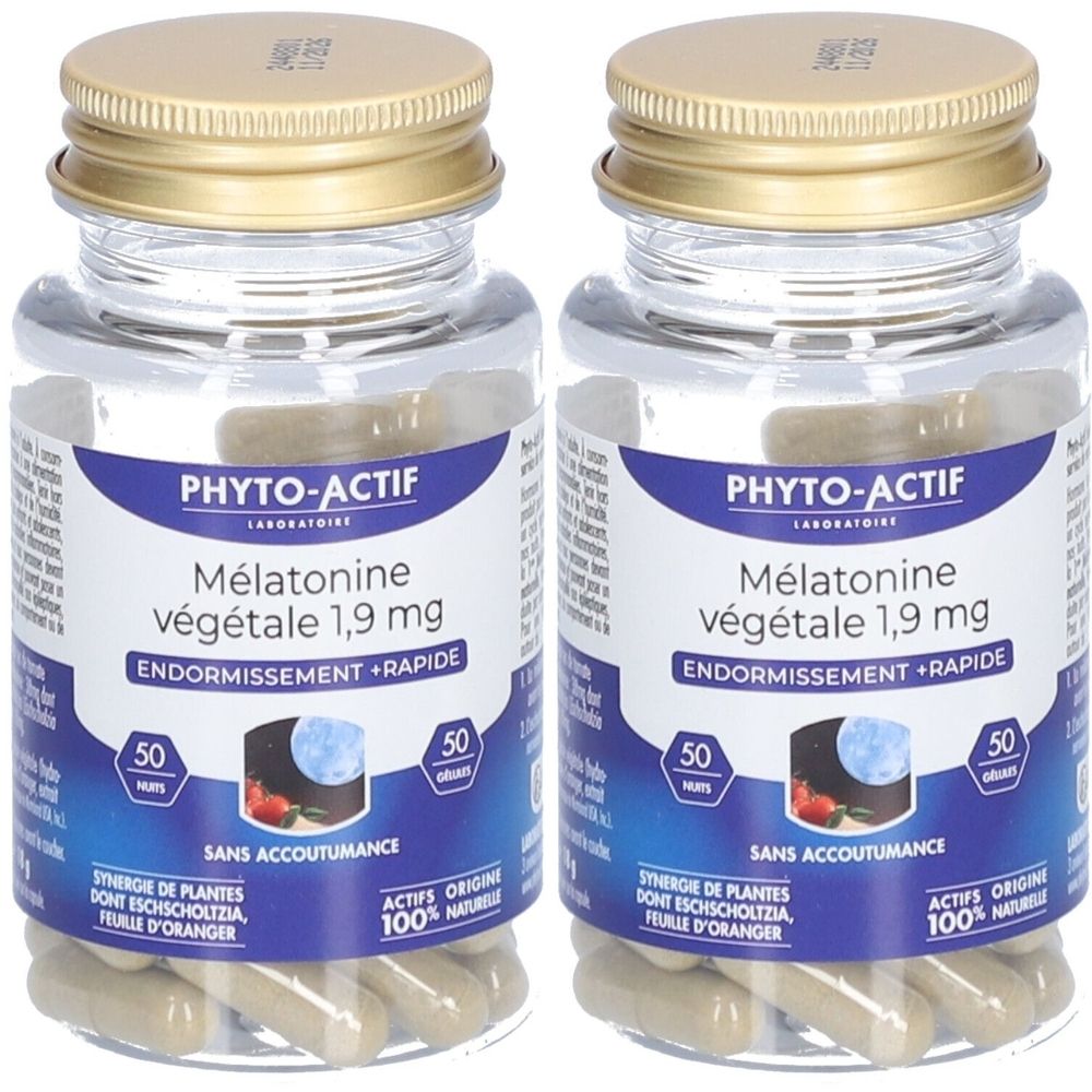 PHYTO-ACTIF Mélatonine végétale 2x50 pc(s) Capsule(S)
