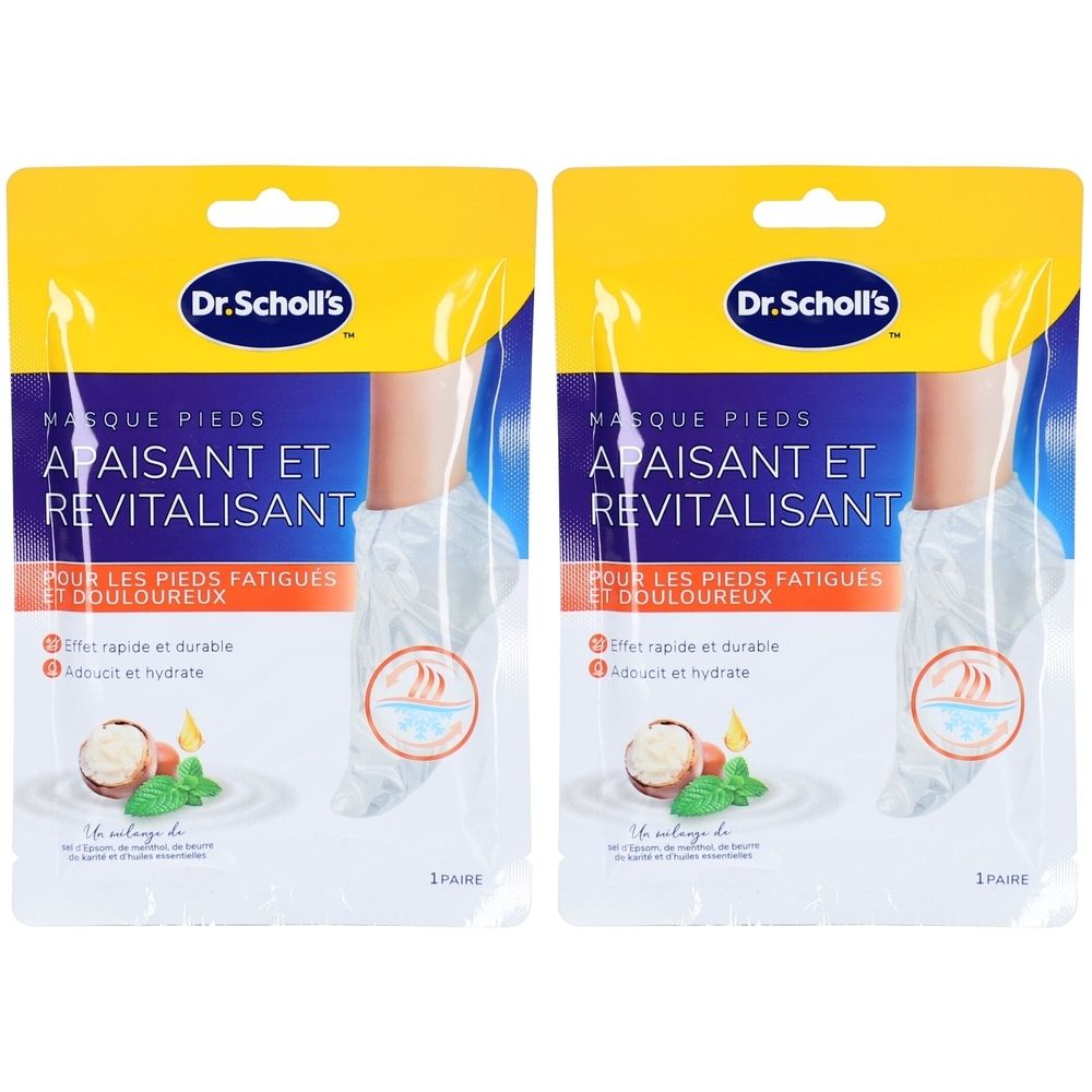 DR.SCHOLL'S Masque Pieds Apaisant et Revitalisant 2x1 pc(s)