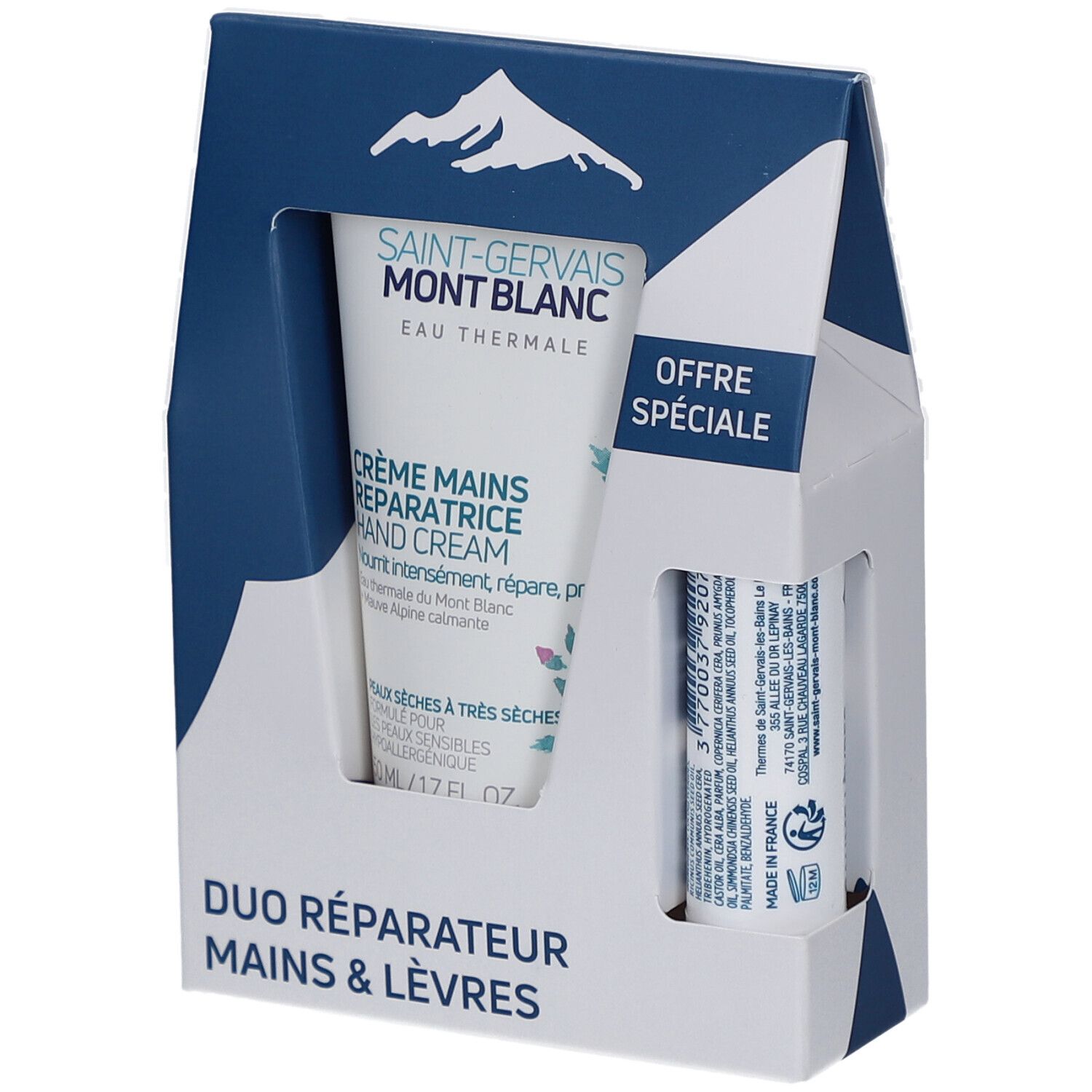 SAINT-GERVAIS MONT BLANC Duo Réparateur Mains & Lèvres 1 pc(s) Set(S)