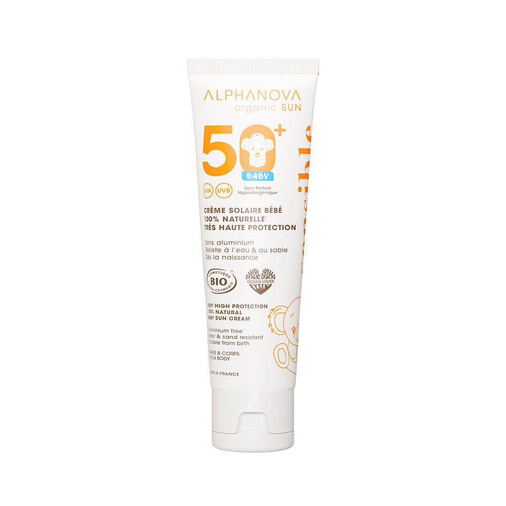 Alphanova Crème solaire bébé SPF 50+ 50 g Crème Protection Solaire