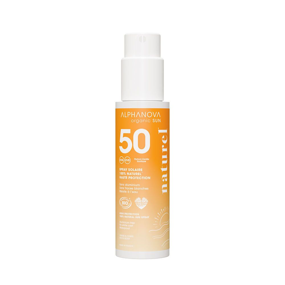 Alphanova Spray solaire minéral SPF 50 100 g Spray