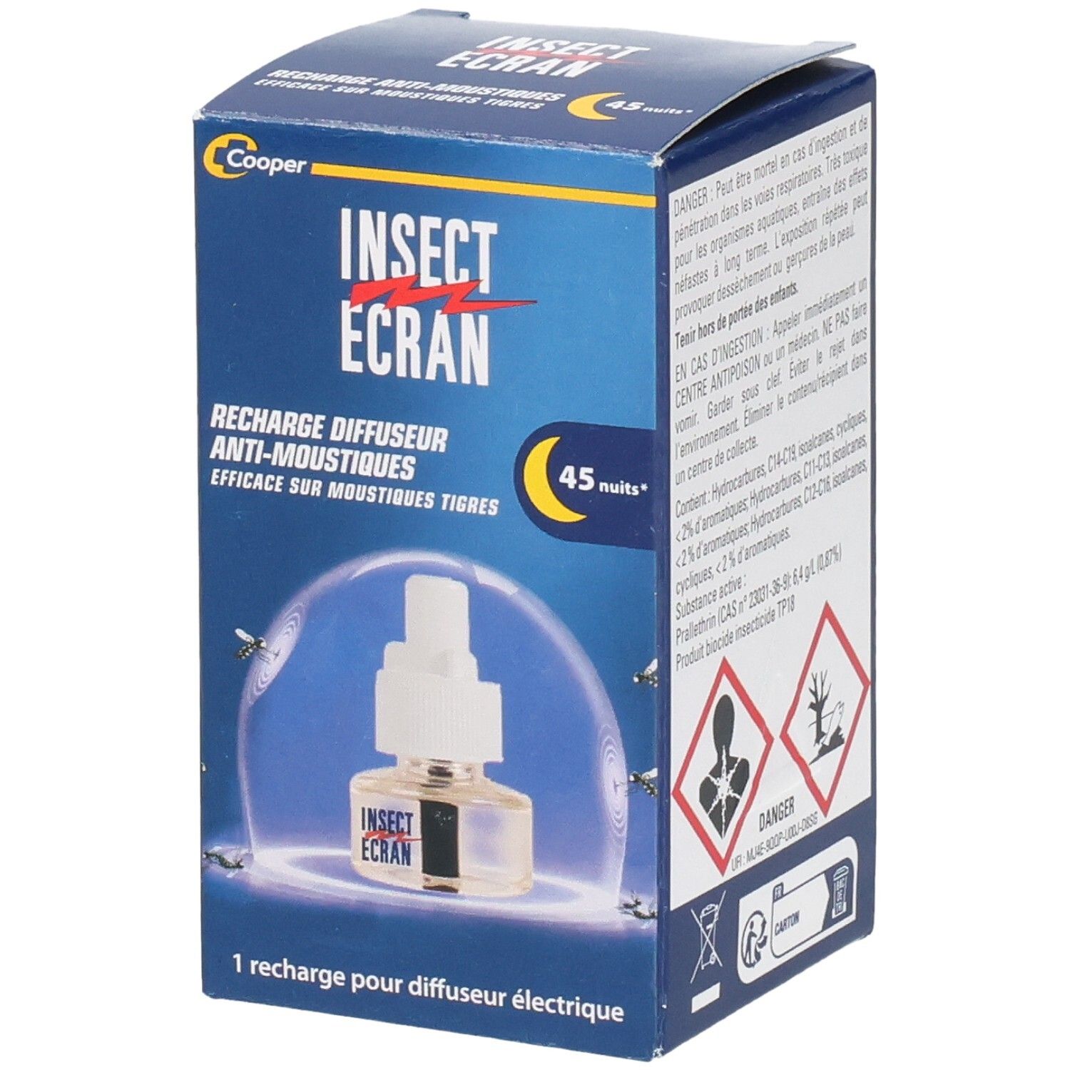 Insect Ecran Recharges pour Diffuseur Electrique 1 pc(s) Appareil