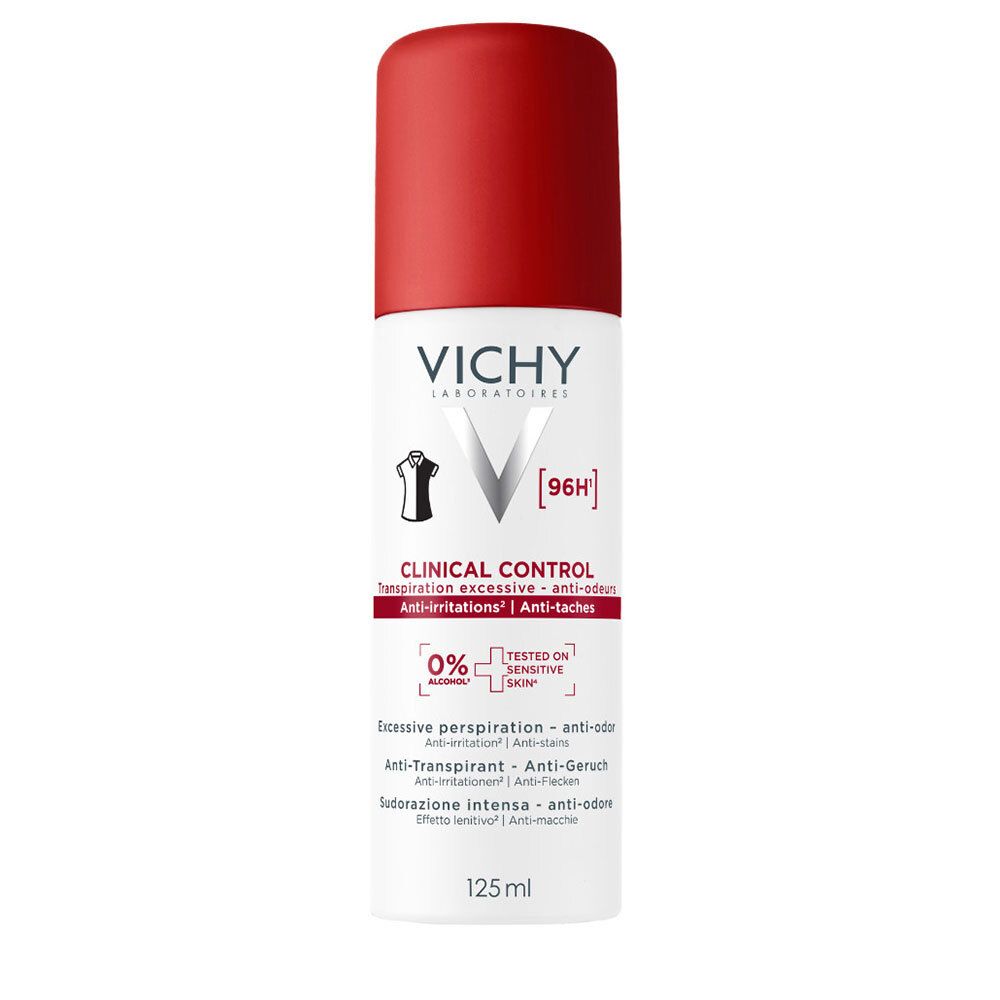 Vichy Clinical Control Anti-Transpirant 96H Déodorant 125 Ml