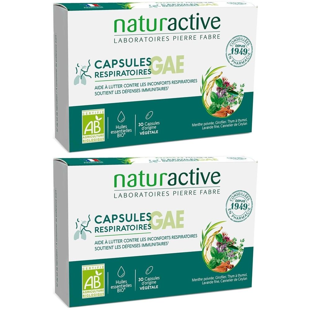 Naturactive Capsules Respiratoires GAE 2x30 pc(s) Capsule(S)