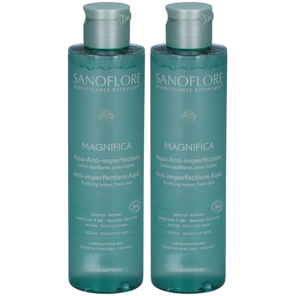 Sanoflore Aqua Magnifica Lotion Purifiante Anti-Imperfections 2x200 ml Maquillage