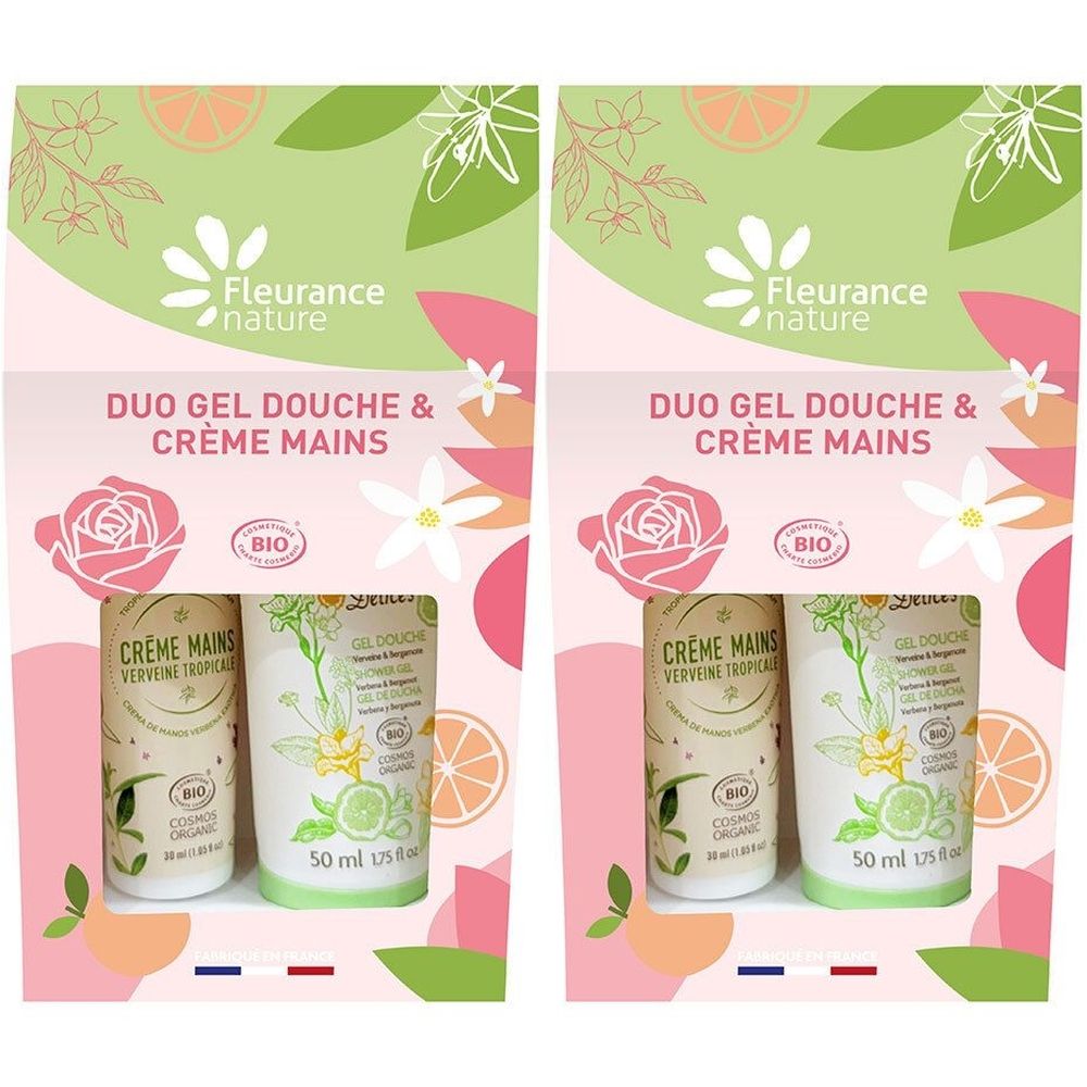 FLEURANCE Duo Gel Douche et Crème Mains Verveine 2x1 pc(s)