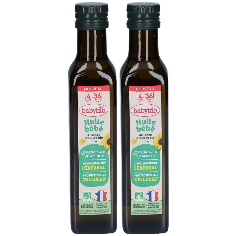 BABYBIO Huile Bébé 2x250 ml
