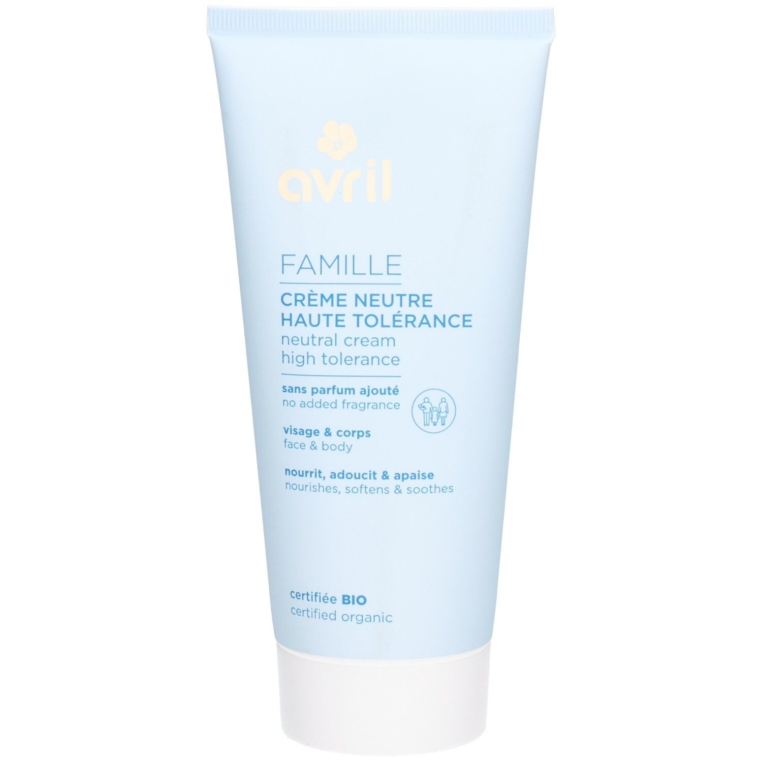 Avril Crème Neutre Haute Tolérance Pour La Peau 200 Ml Nourrisson