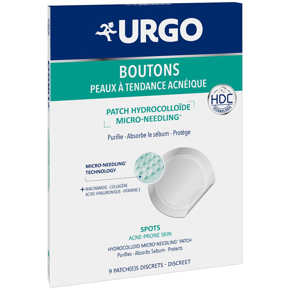 URGO Patch hydrocolloïde micro-needling 9 pc(s) Pansement(S)