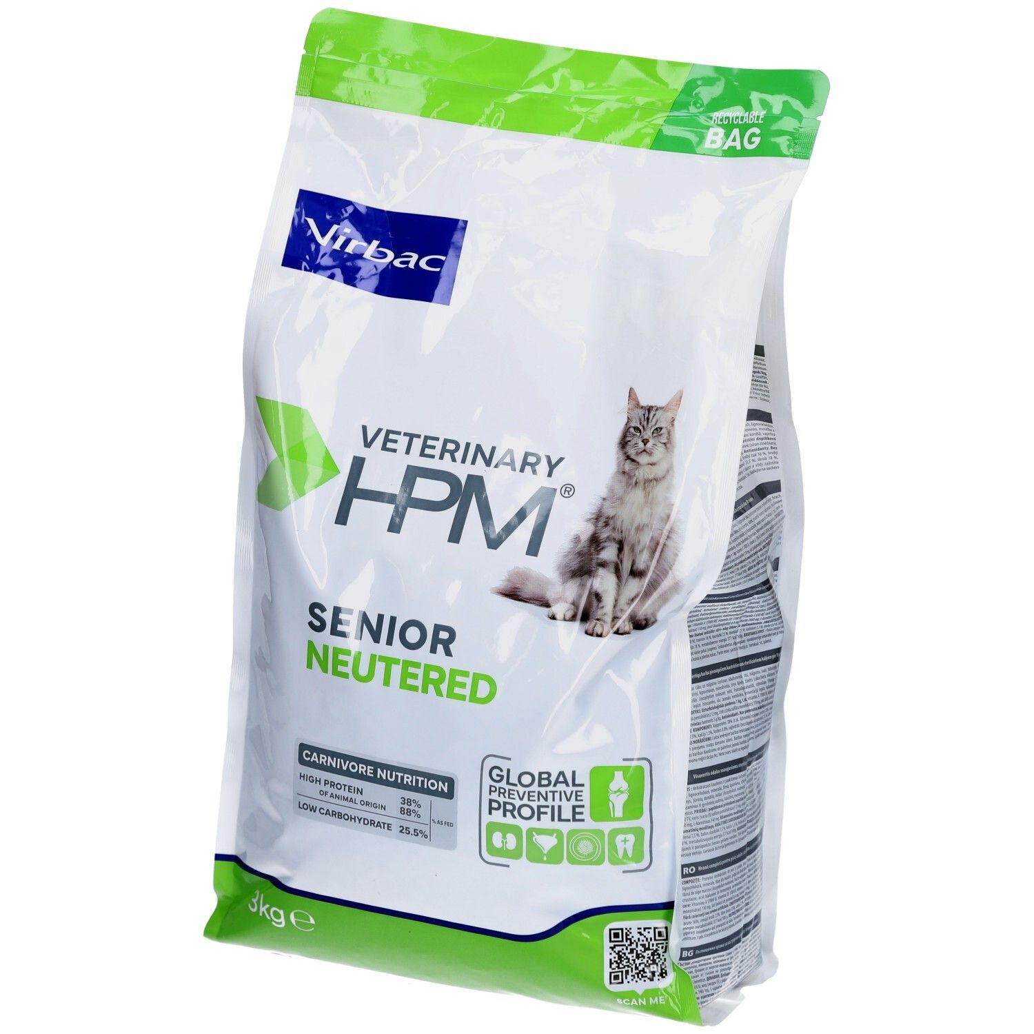 Virbac Veterinary HPM Senior Neutered Cat 3 kg 3 kg Aliment