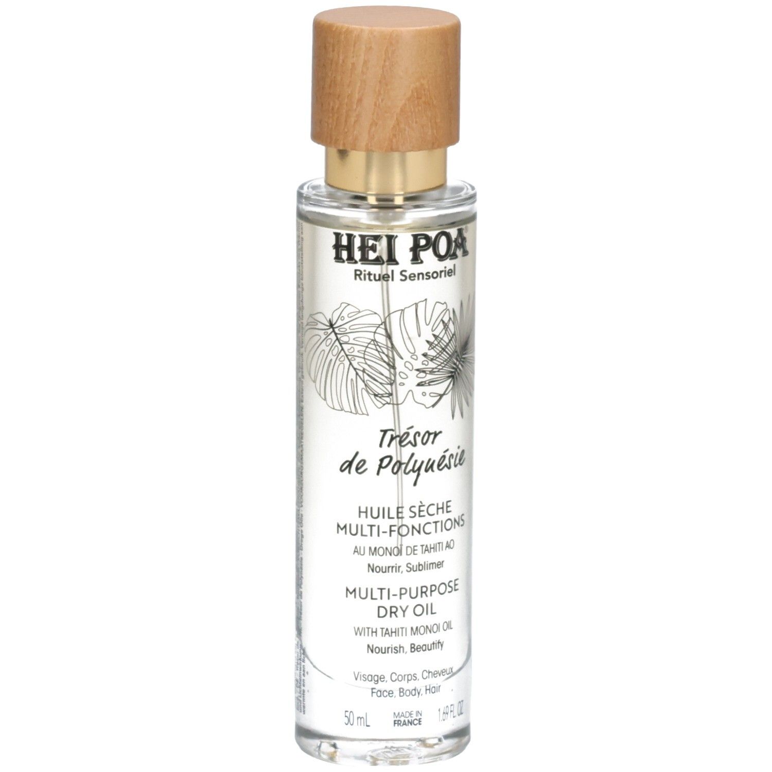 Hei Poa Huile Sèche Trésor De Polynésie 50 Ml