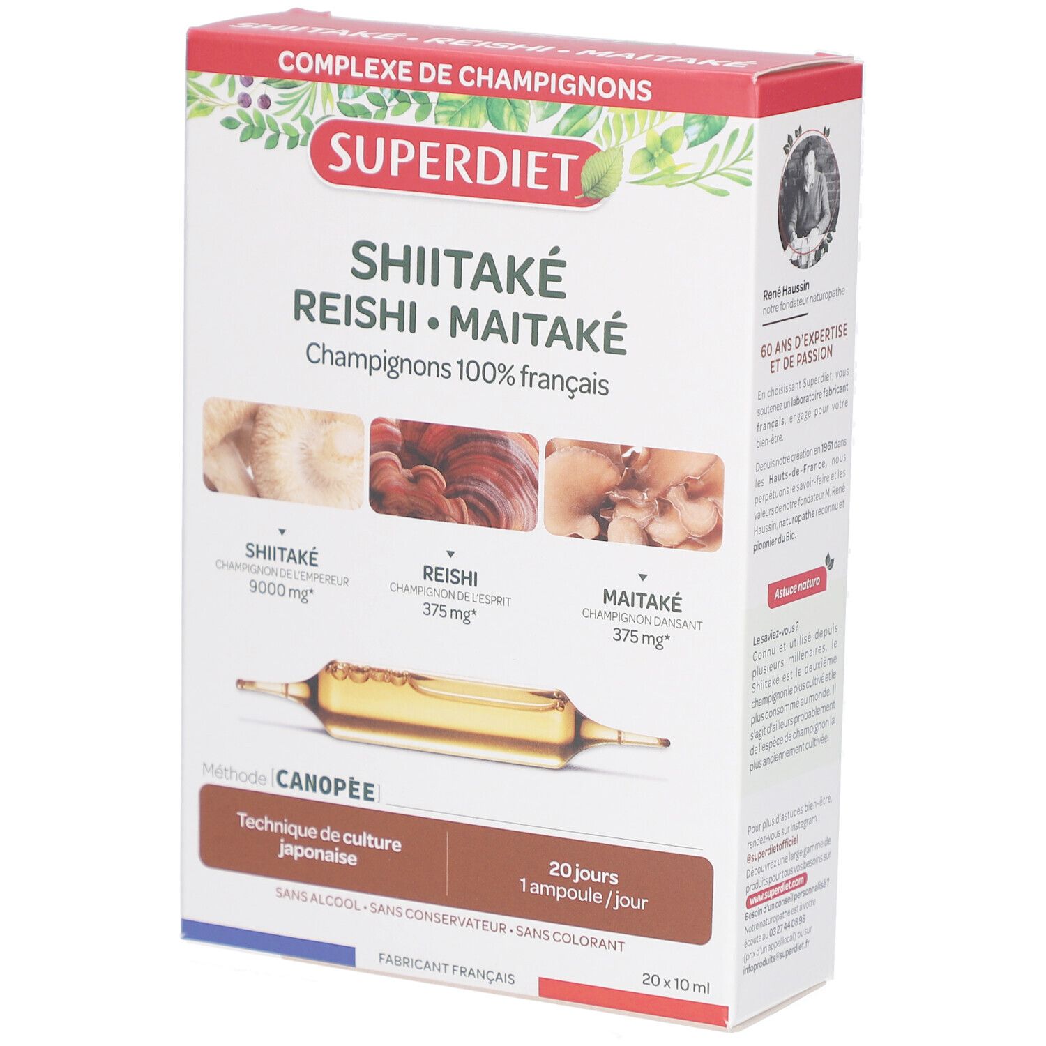 Superdiet Shiitaké 20 pc(s) Ampoule(S)