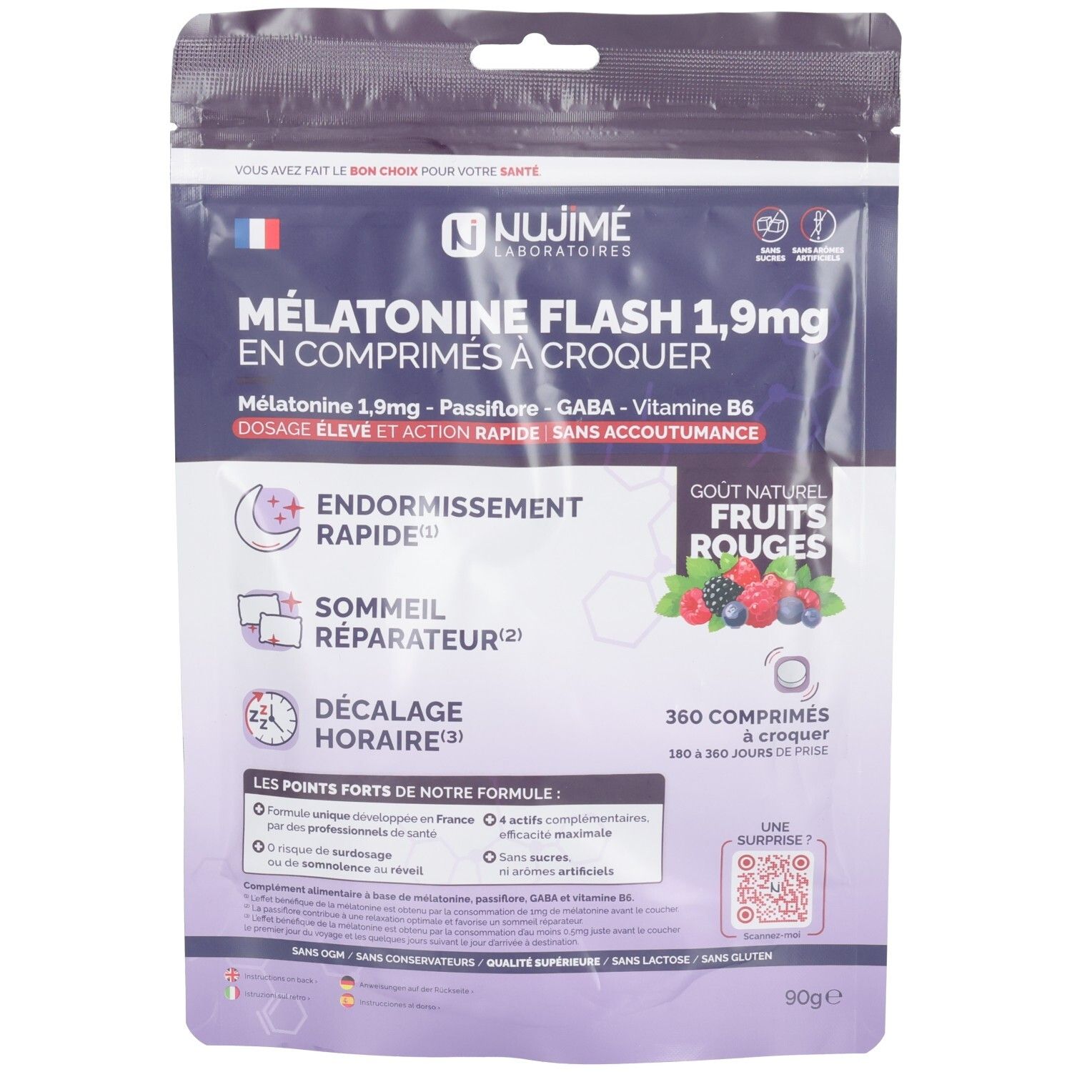Pdm To Be Maintained Nujimé Mélatonine Flash Comprimé(S) 360 Pc(S)