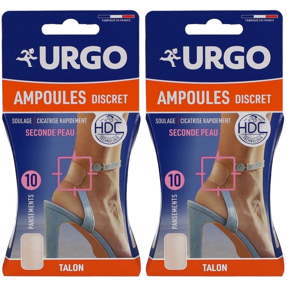 Urgo Ampoules Discret Talon 2x1 pc(s) Pansement(S)