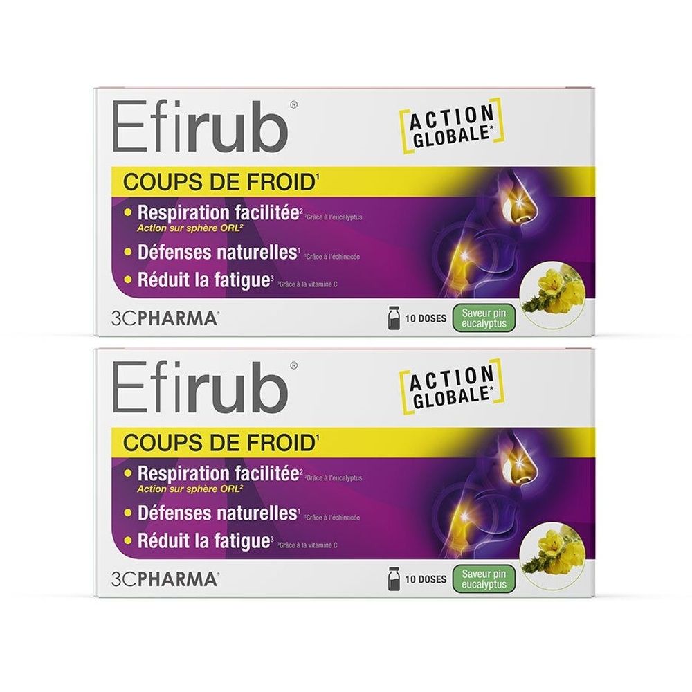 3C PHARMA Efurib Coups de Froid Monodoses 2x100 ml Solution Orale