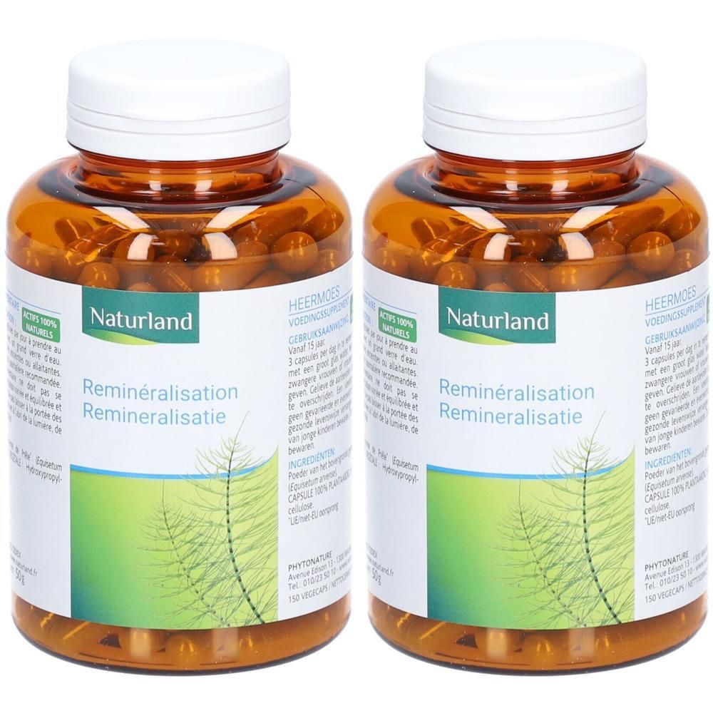 Naturland - Reminéralisation - Prêle 100% naturelle 2x150 pc(s) Capsule(S)