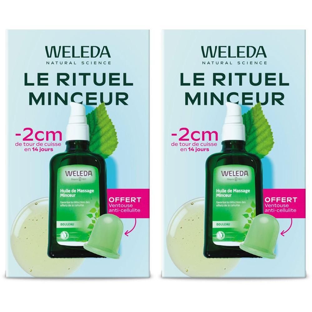 WELEDA - Offre HMM 100ml + Ventouse anti-cellulite offerte 2x100 ml Huile