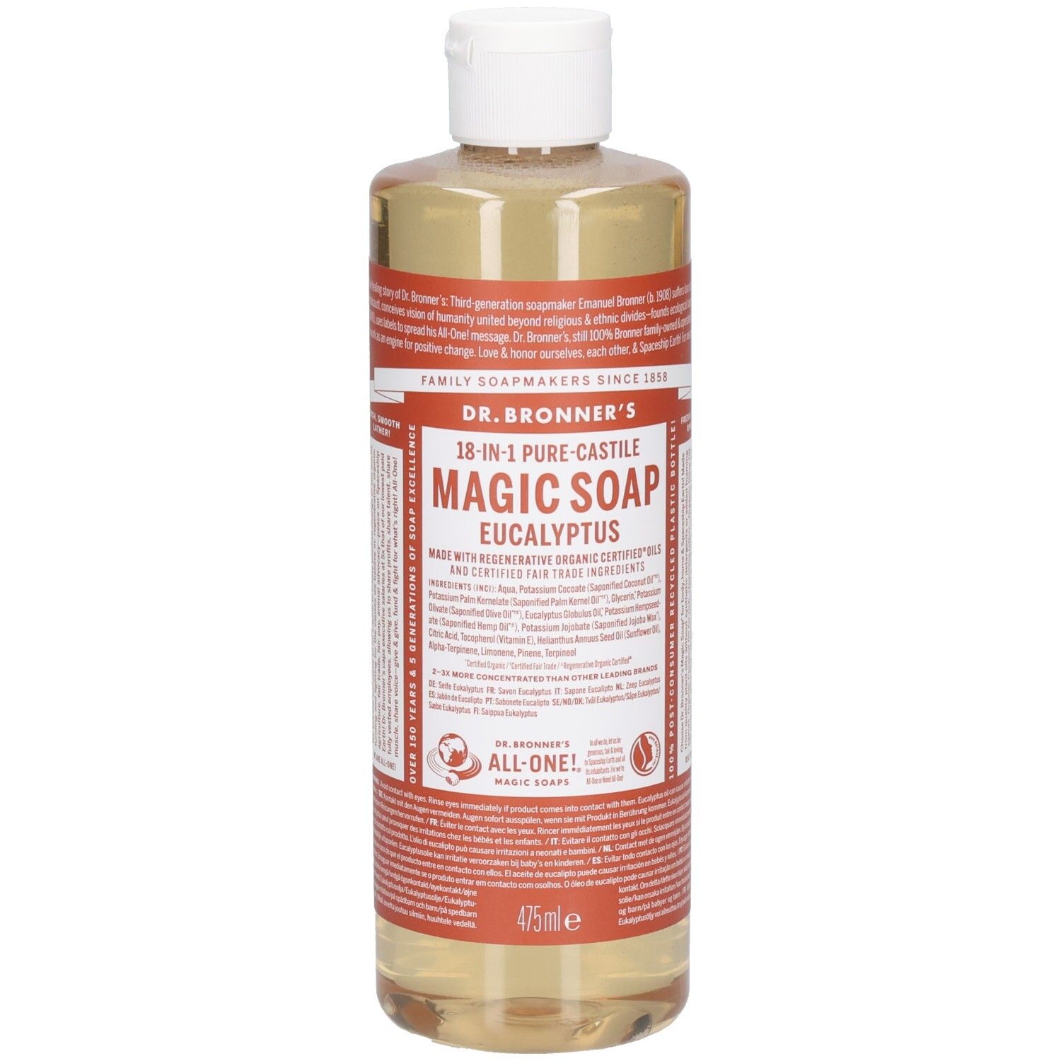 Dr. Bronner's Jabón Líquido Eucalipto Bio 475Ml - Image 2